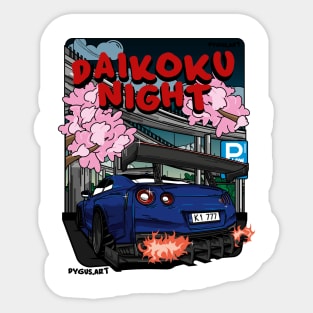 R35 GTR Godzilla Daikoku Night Racing Sticker